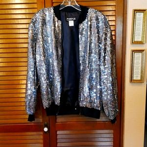 Silver Sequined Jacket